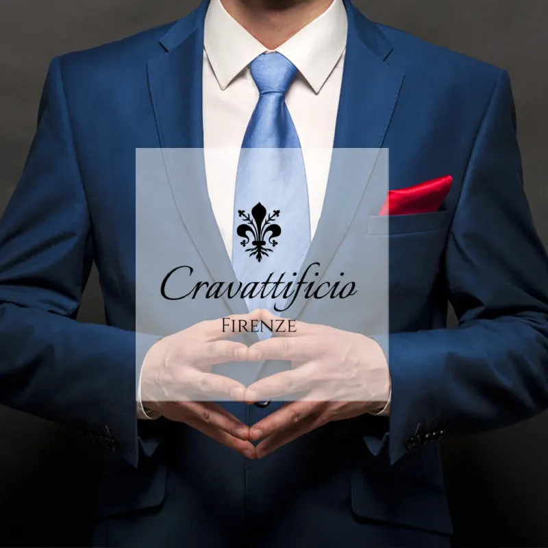 E-commerce con grafica personalizzata per la vendita di cravatte in seta sartoriali